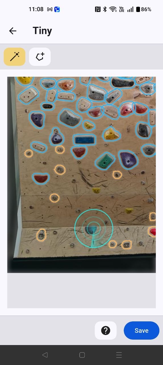 Tap to detect additional holds